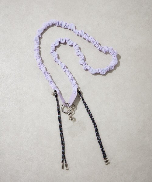BIRTHDAY BAR(バースデイバー)の「【BEAURE ビュレ】ナイロンギャザーモバイルストラップショルダー(スマホグッズ・レディース・パープル/ブラック/ホワイト・0)」の22枚目の写真