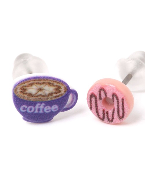 niko and...(ニコアンド)の「カフェモチーフSETピアス(ピアス(両耳用)・レディース・ブルー/ブラウン/ピンク・0)」の4枚目の写真