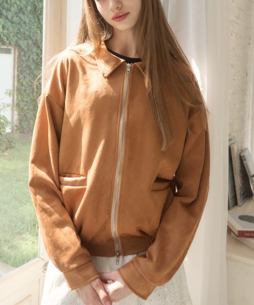 Birthday room（バースデイルーム）の「スエードライクジャケット/suede-like jacket（その他アウター・レディース・ブラウン・FREE）」の7枚目の写真