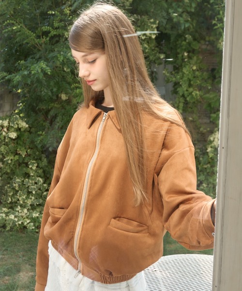 Birthday room（バースデイルーム）の「スエードライクジャケット/suede-like jacket（その他アウター・レディース・ブラウン・FREE）」の14枚目の写真