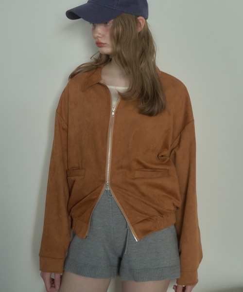 Birthday room（バースデイルーム）の「スエードライクジャケット/suede-like jacket（その他アウター・レディース・ブラウン・FREE）」の10枚目の写真