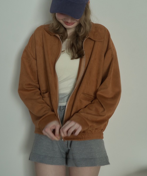 Birthday room（バースデイルーム）の「スエードライクジャケット/suede-like jacket（その他アウター・レディース・ブラウン・FREE）」の11枚目の写真