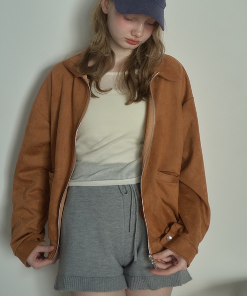 Birthday room（バースデイルーム）の「スエードライクジャケット/suede-like jacket（その他アウター・レディース・ブラウン・FREE）」の12枚目の写真