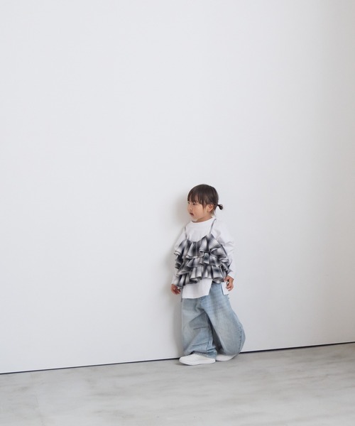 LOWRYS FARM(ローリーズファーム)の「デニムコクーンパンツ 571652(デニムパンツ・キッズ・ライトブルー/ブラック/ブルー・110cm/120cm/130cm/140cm/150cm)」の16枚目の写真