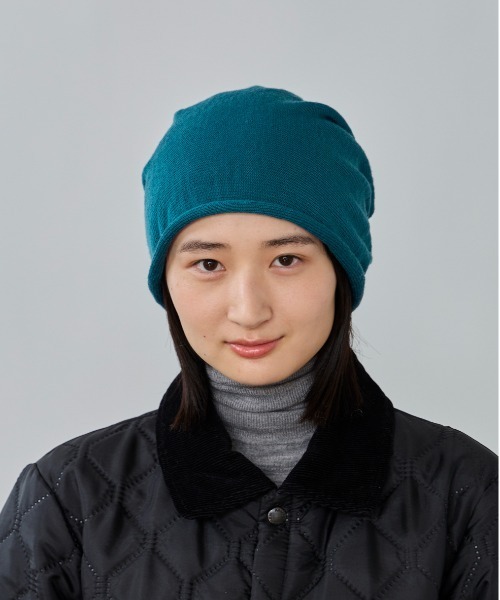 OVERRIDE（オーバーライド）の「OVERRIDE  WASHABLE MERINO BEANIE / オーバーライド（ニットキャップ/ビーニー・メンズ・ワイン/ブラック/ベージュ/ネイビー/グレー・57~59cm）」の4枚目の写真