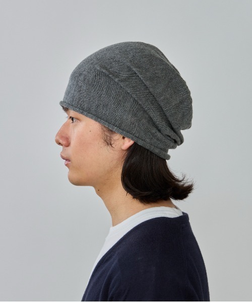 OVERRIDE（オーバーライド）の「OVERRIDE  WASHABLE MERINO BEANIE / オーバーライド（ニットキャップ/ビーニー・メンズ・ワイン/ブラック/ベージュ/ネイビー/グレー・57~59cm）」の12枚目の写真