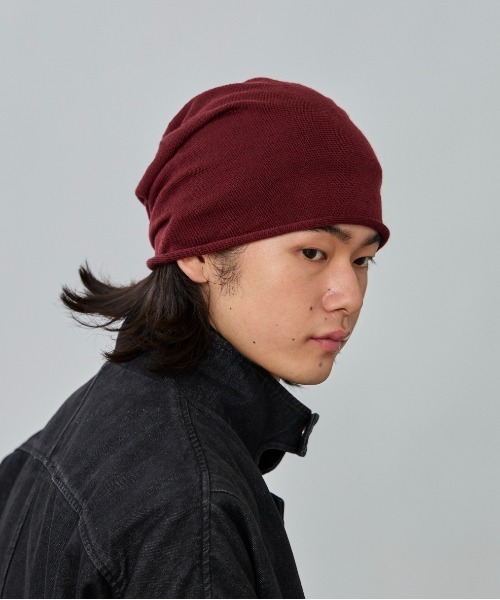 OVERRIDE（オーバーライド）の「OVERRIDE  WASHABLE MERINO BEANIE / オーバーライド（ニットキャップ/ビーニー・メンズ・ワイン/ブラック/ベージュ/ネイビー/グレー・57~59cm）」の21枚目の写真