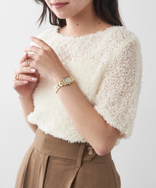 MAISON BREEZE(メゾンブリーズ)の「【MAISON BREEZE】クラシックスクエア メタルブレスウォッチ ギフト プレゼント FW ◎(アナログ腕時計・レディース・シルバー/ピンク/ゴールド・FREE)」の6枚目の写真