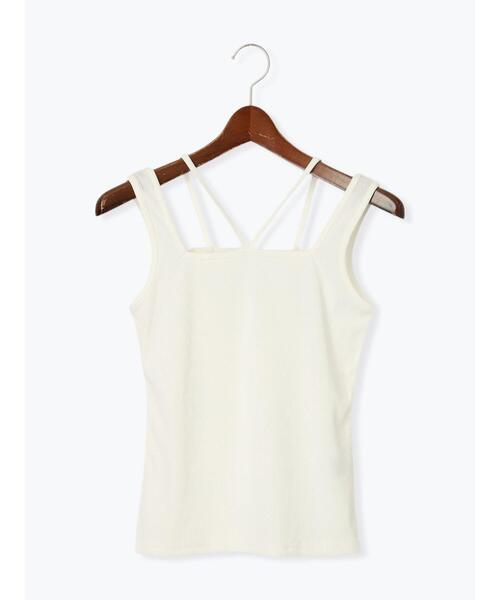 Te chichi TERRASSE（テチチテラス）の「【接触冷感】ホルターネックタンクトップ（タンクトップ・レディース・ブラック/オフホワイト/キナリ・F）」の13枚目の写真