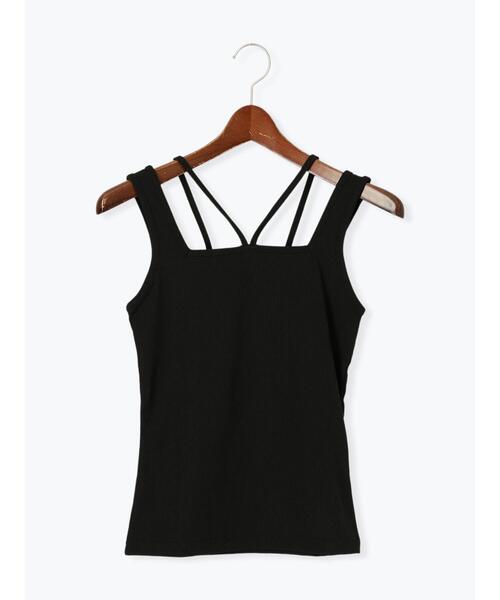 Te chichi TERRASSE（テチチテラス）の「【接触冷感】ホルターネックタンクトップ（タンクトップ・レディース・ブラック/オフホワイト/キナリ・F）」の15枚目の写真