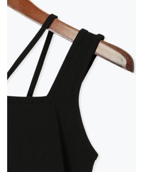 Te chichi TERRASSE（テチチテラス）の「【接触冷感】ホルターネックタンクトップ（タンクトップ・レディース・ブラック/オフホワイト/キナリ・F）」の18枚目の写真