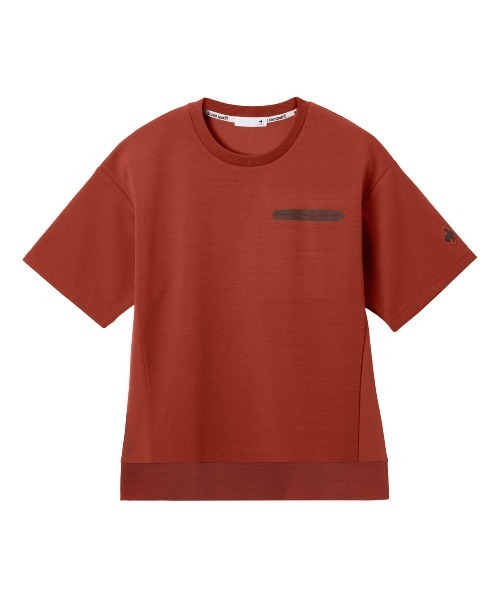 le coq sportif(ルコックスポルティフ)の「【ルコックスポルティフ】吸汗/ストレッチ/UVカットアクティブ半袖スウェット(スウェット・レディース・ネイビー/イエロー/レッド・M/L/S/XL)」の1枚目の写真