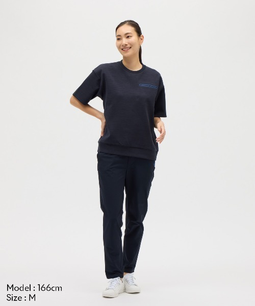 le coq sportif(ルコックスポルティフ)の「【ルコックスポルティフ】吸汗/ストレッチ/UVカットアクティブ半袖スウェット(スウェット・レディース・ネイビー/イエロー/レッド・M/L/S/XL)」の5枚目の写真