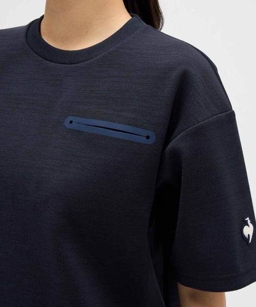 le coq sportif(ルコックスポルティフ)の「【ルコックスポルティフ】吸汗/ストレッチ/UVカットアクティブ半袖スウェット(スウェット・レディース・ネイビー/イエロー/レッド・M/L/S/XL)」の7枚目の写真