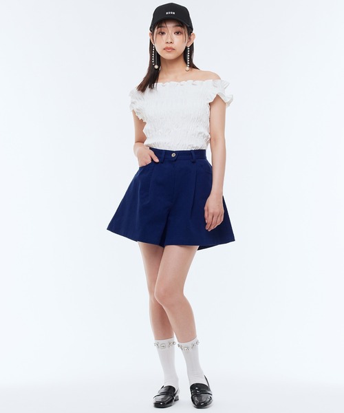 Narcissus(ナルシス)の「ハーフタックパンツ フレア(その他パンツ・レディース・ピンク/ネイビー・FREE)」の3枚目の写真