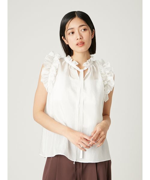 2wayギャザーフリルブラウス（シャツ/ブラウス）｜FRAY I.D