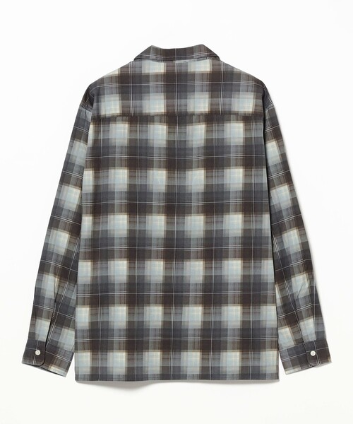 B:MING by BEAMS(ビーミングバイビームス)の「プリント オンブレチェック オープンカラーシャツ(シャツ/ブラウス・メンズ・レッド/ブラック・S/M/L/XL)」の8枚目の写真