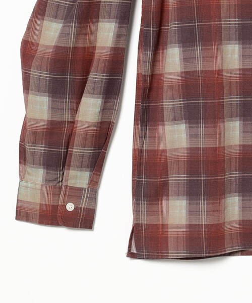 B:MING by BEAMS（ビーミングバイビームス）の「プリント オンブレチェック オープンカラーシャツ（シャツ/ブラウス・メンズ・レッド/ブラック・S/M/L/XL）」の11枚目の写真