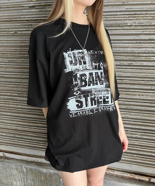 Figments（フィグメンツ）の「パンクロゴビッグT（Tシャツ/カットソー・レディース・ホワイト/ブラック・FREE）」の5枚目の写真