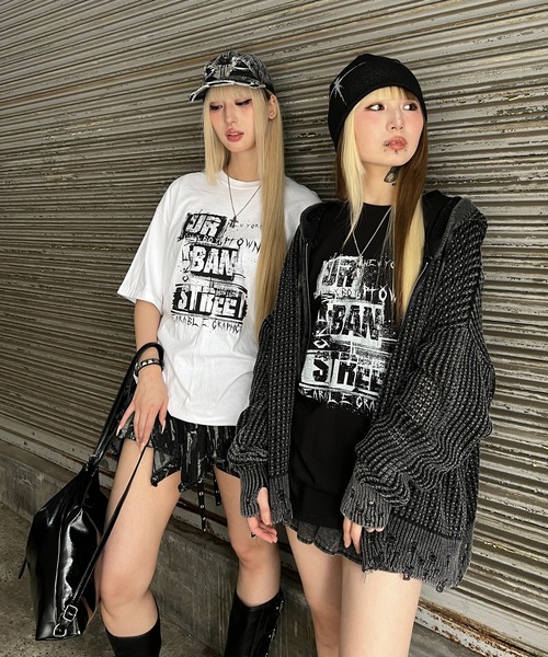 Figments（フィグメンツ）の「パンクロゴビッグT（Tシャツ/カットソー・レディース・ホワイト/ブラック・FREE）」の17枚目の写真