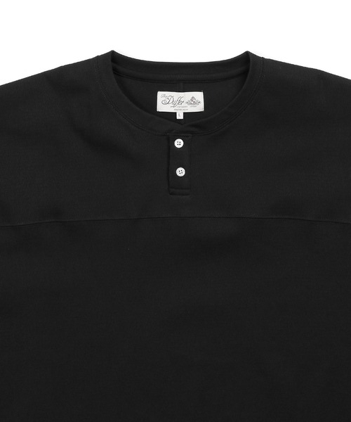 The DUFFER of ST.GEORGE（ザダファーオブセントジョージ）の「「AIR FLEX」SETUP HONEYCOMB HENLEY L/S TEE：機能素材 「エアフレックス」セットアップ ヘンリーネック ロンTEE（Tシャツ/カットソー・メンズ・ブラック/ネイビー・X-LARGE/LARGE/MEDIUM/SMALL）」の11枚目の写真