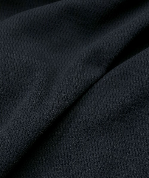 The DUFFER of ST.GEORGE（ザダファーオブセントジョージ）の「「AIR FLEX」SETUP HONEYCOMB HENLEY L/S TEE：機能素材 「エアフレックス」セットアップ ヘンリーネック ロンTEE（Tシャツ/カットソー・メンズ・ブラック/ネイビー・X-LARGE/LARGE/MEDIUM/SMALL）」の15枚目の写真