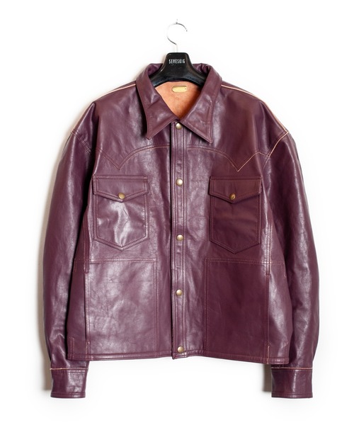 SEVESKIG GOAT JACKET ゴートスキンライダースジャケット SEVESKIG GOAT SKIN S-RIDERS JACKETの通販 by ベクトル ラクマ