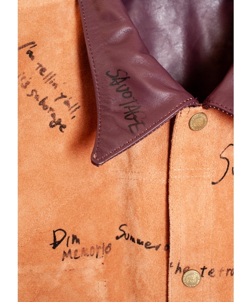 SEVESKIG（セヴシグ）の「SEVESKIG/セブシグ/LEATHER_SHIRTS_LT-SV-NRS-1003（ライダースジャケット・メンズ・ブラック/ピンク・SMALL/MEDIUM/LARGE/X-LARGE）」の22枚目の写真