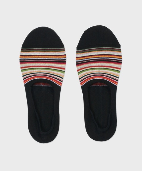 Paul Smith（ポールスミス）の「“Signature Stripe” シューズイン ソックス【250655 LF】（ソックス/靴下・メンズ・ネイビー/マルチ・25-27）」の2枚目の写真
