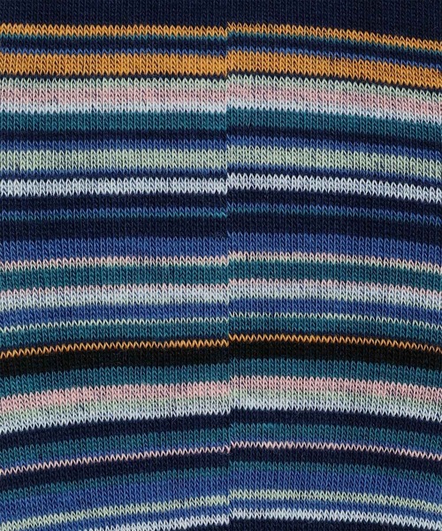 Paul Smith（ポールスミス）の「“Signature Stripe” シューズイン ソックス【250655 LF】（ソックス/靴下・メンズ・ネイビー/マルチ・25-27）」の3枚目の写真