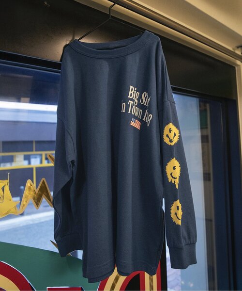 BREEZE(ブリーズ)の「【B NEWJACK 】スリーブグラフィックロンT_ジュニア対応(Tシャツ/カットソー・キッズ・オフホワイト/グレー/ネイビー/オレンジ・160/150/140/130/120/110/100/90)」の3枚目の写真
