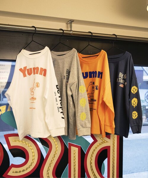 BREEZE(ブリーズ)の「【B NEWJACK 】スリーブグラフィックロンT_ジュニア対応(Tシャツ/カットソー・キッズ・オフホワイト/グレー/ネイビー/オレンジ・160/150/140/130/120/110/100/90)」の12枚目の写真