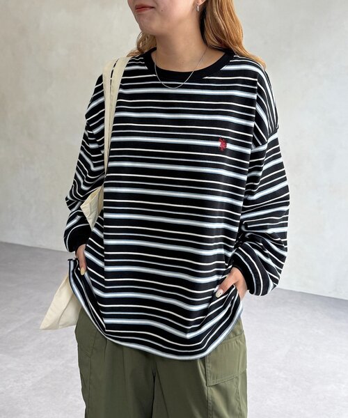 U.S. POLO ASSN.（ユーエスポロアッスン）の「マルチボーダーロンT（T
