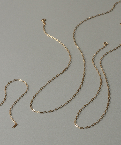 Lilas（リラ）の「ペーパークリップチェーン17cmブレスレット K18（ブレスレット・レディース・ゴールド・FREE）」の7枚目の写真