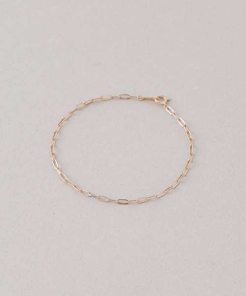 Lilas（リラ）の「ペーパークリップチェーン17cmブレスレット K18（ブレスレット・レディース・ゴールド・FREE）」の8枚目の写真