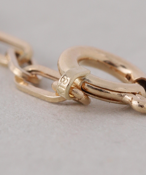 Lilas（リラ）の「ペーパークリップチェーン17cmブレスレット K18（ブレスレット・レディース・ゴールド・FREE）」の2枚目の写真