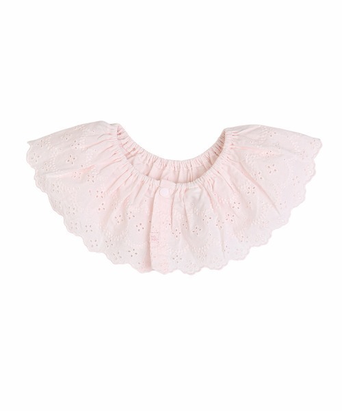 moimoln（モイモルン）の「【2点セット】レトロフラワーロンパース＆レーススタイ（ロンパース・キッズ・オフホワイト・90cm/80ｃｍ/70cm）」の4枚目の写真