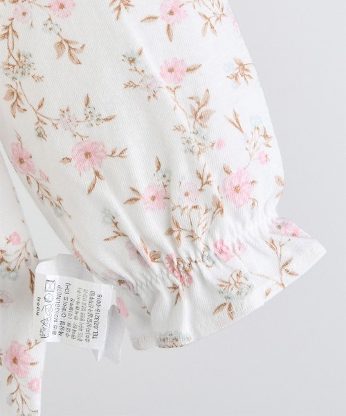 moimoln（モイモルン）の「【2点セット】レトロフラワーロンパース＆レーススタイ（ロンパース・キッズ・オフホワイト・90cm/80ｃｍ/70cm）」の7枚目の写真