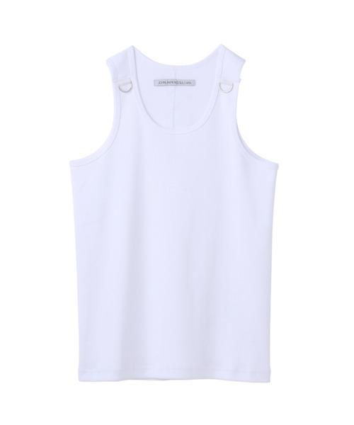 JOHN LAWRENCE SULLIVAN(ジョンローレンスサリバン)の「COTTON RIB SWITCHED TANK-TOP(タンクトップ・メンズ・ブラック/ホワイト・LARGE/SMALL/MEDIUM)」の1枚目の写真