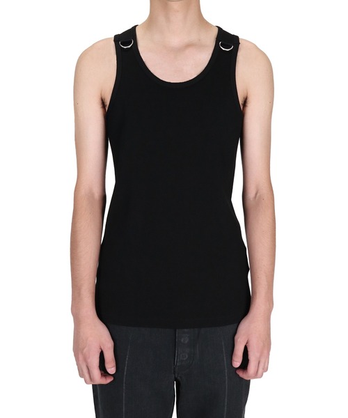 JOHN LAWRENCE SULLIVAN(ジョンローレンスサリバン)の「COTTON RIB SWITCHED TANK-TOP(タンクトップ・メンズ・ブラック/ホワイト・LARGE/SMALL/MEDIUM)」の5枚目の写真