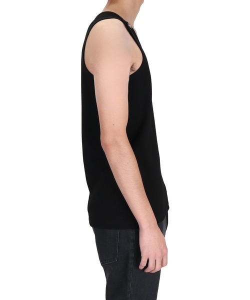 JOHN LAWRENCE SULLIVAN(ジョンローレンスサリバン)の「COTTON RIB SWITCHED TANK-TOP(タンクトップ・メンズ・ブラック/ホワイト・LARGE/SMALL/MEDIUM)」の6枚目の写真