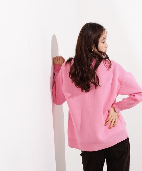 N.（N. Natural Beauty Basic）（エヌエヌナチュラルビューティーベーシック）の「スウェットライクフォルムカーディガン（カーディガン/ボレロ・レディース・グレー/ブラウン/ピンク・MEDIUM）」の13枚目の写真