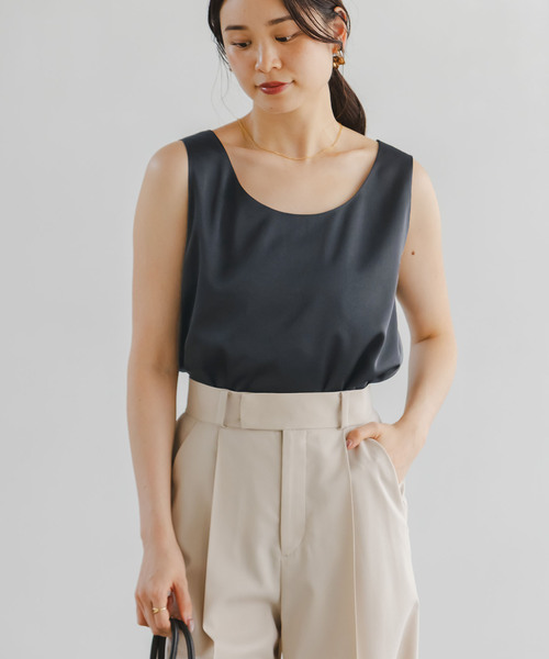 追加3》【洗える】ルナサテンデコルテ2WAYトップス（シャツ/ブラウス