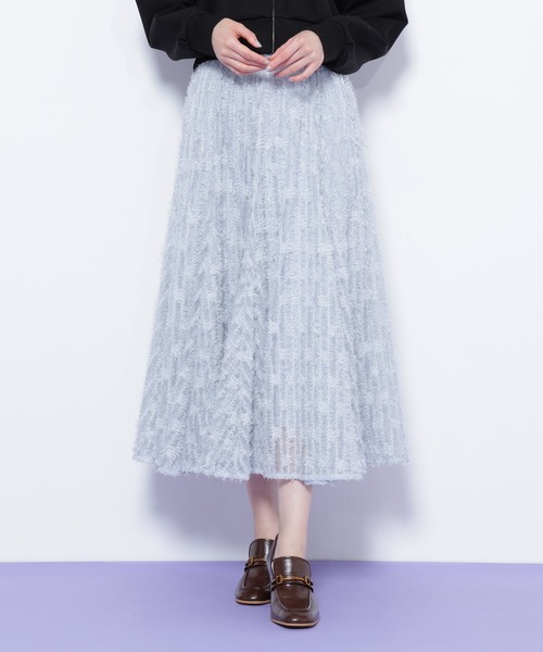 JILL by JILL STUART(ジルバイジルスチュアート)の「◇フェザーテープチュールスカート(スカート・レディース・ブルー/ホワイト/ベージュ・FREE)」の11枚目の写真
