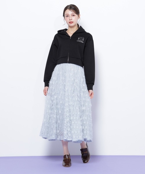 JILL by JILL STUART(ジルバイジルスチュアート)の「◇フェザーテープチュールスカート(スカート・レディース・ブルー/ホワイト/ベージュ・FREE)」の6枚目の写真