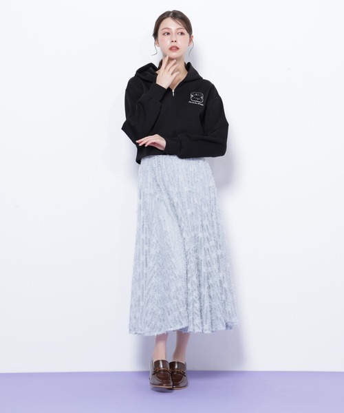JILL by JILL STUART(ジルバイジルスチュアート)の「◇フェザーテープチュールスカート(スカート・レディース・ブルー/ホワイト/ベージュ・FREE)」の7枚目の写真
