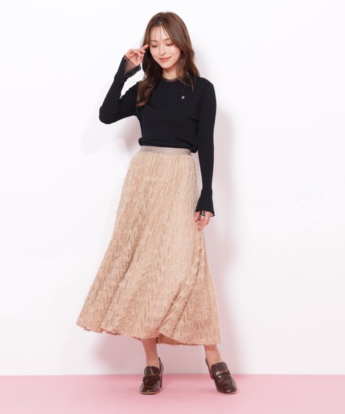 JILL by JILL STUART(ジルバイジルスチュアート)の「◇フェザーテープチュールスカート(スカート・レディース・ブルー/ホワイト/ベージュ・FREE)」の14枚目の写真