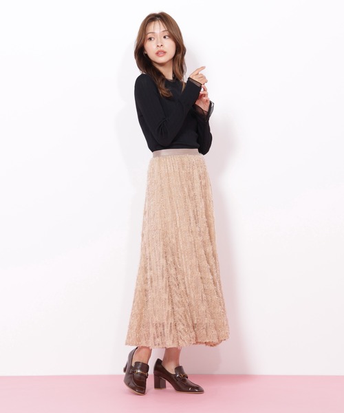 JILL by JILL STUART(ジルバイジルスチュアート)の「◇フェザーテープチュールスカート(スカート・レディース・ブルー/ホワイト/ベージュ・FREE)」の16枚目の写真