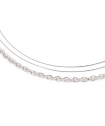 GLOBAL WORK | ステンレス三連レイヤードネックレス/583493(ネックレス)