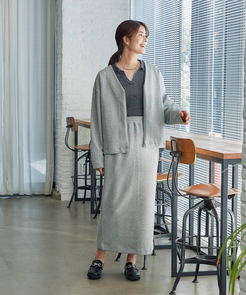 FOUND GOOD（ファウンドグッド）の「ダンボールタイトスカート（スカート・レディース・グレー系5/アイボリー/ブラック・S/M/L）」の22枚目の写真